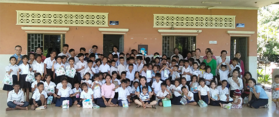 캄보디아 복끄롤란 유치원 아동들 2019.07