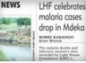 말라위 신문기사-'말라리아의 날 행사'와 단체 활동 소개
